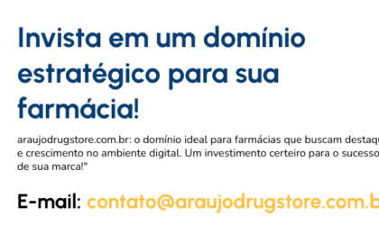 Invista em um domínio estratégico para sua farmácia!